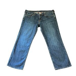 Lucky Brand Women’s Cropped Blue Denim Jeans, Size 30/10